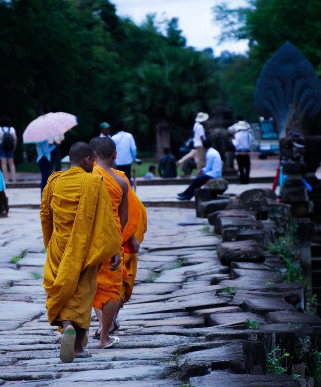 Monks at Angkor Wat