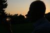 Old man has a deep look into the crystal ball. Taken by Canon EOS 1D, 28-130mm, image stabilizer.
