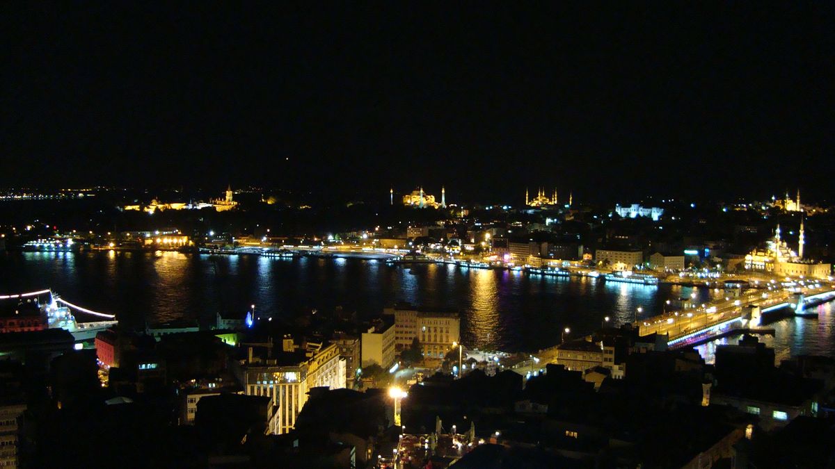 shot from galata tower