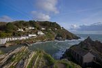 This is the harbour entrance to a small and beautiful fishing village in Cornwall called Polperro.
