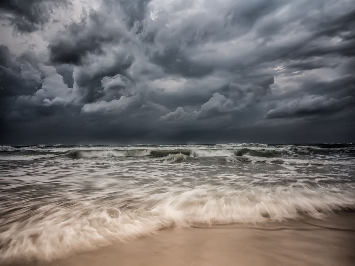 Aufkommendes Gewitter bei Saltum