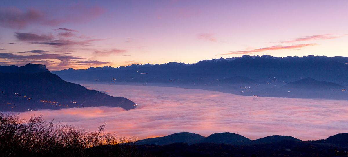 Grenoble sous les nuages