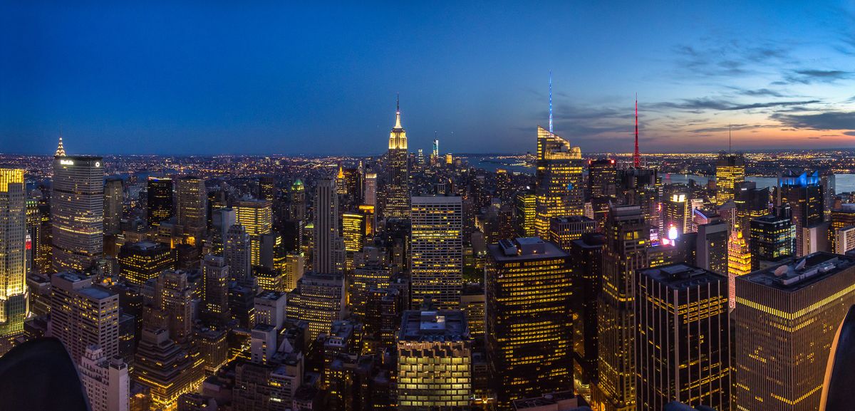 Top of the Rock blue hour