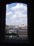 Ein Ausblick von Castillo Sant'Angelo auf Vatikan