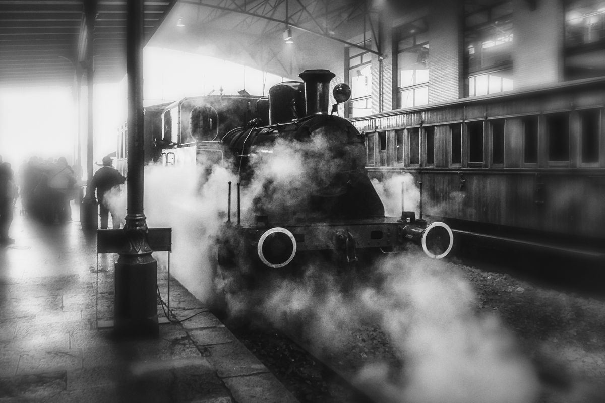 Jornadas del vapor en el museo del ferrocarril de Gijon