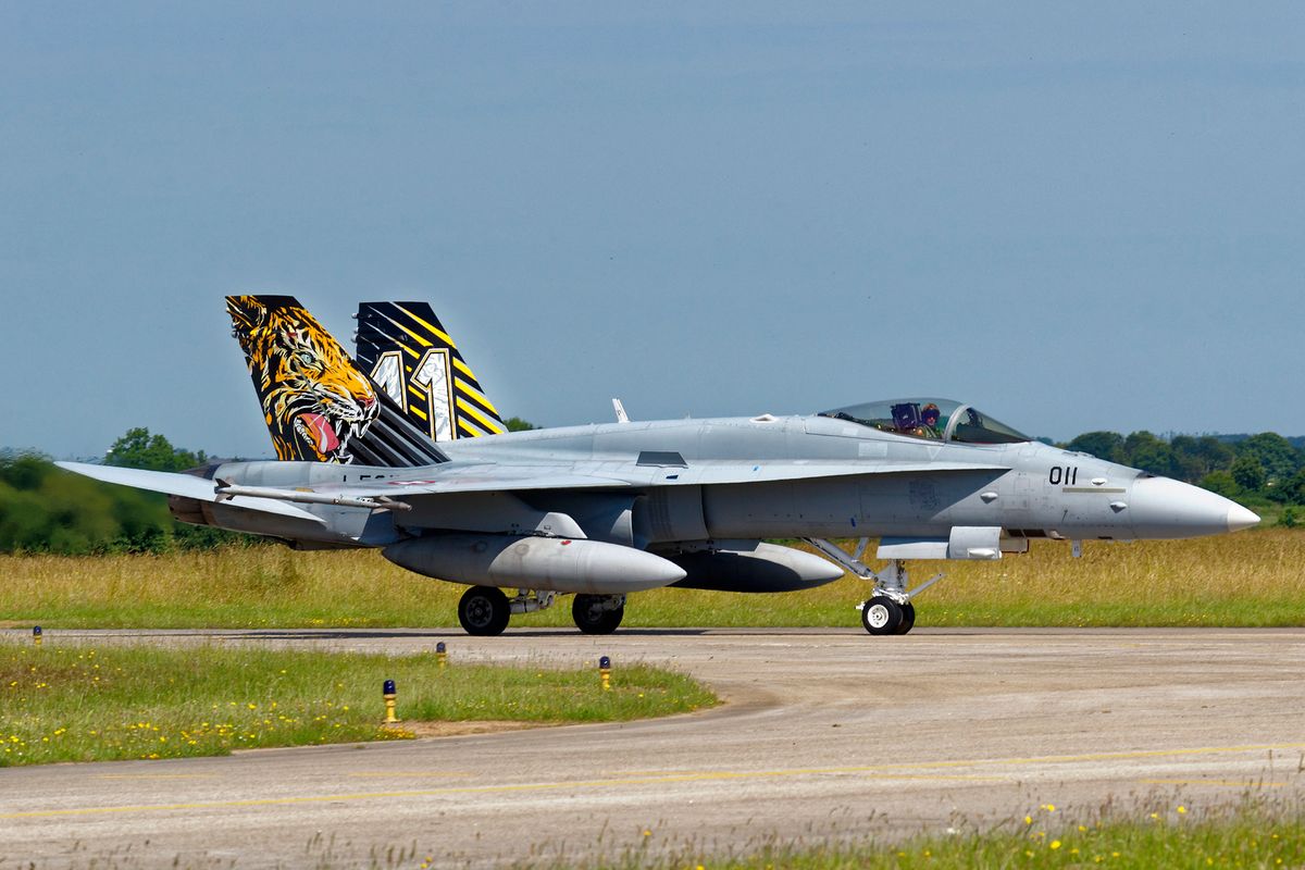 J-5011 / 011 F/A-18C "Hornet" FISt-11 special c/s NTM 2017 Location : NATO Tiger Meet 2017 in Landivisiau