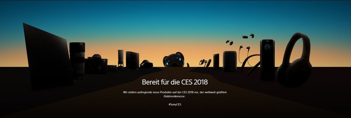 CES Banner auf sony.de