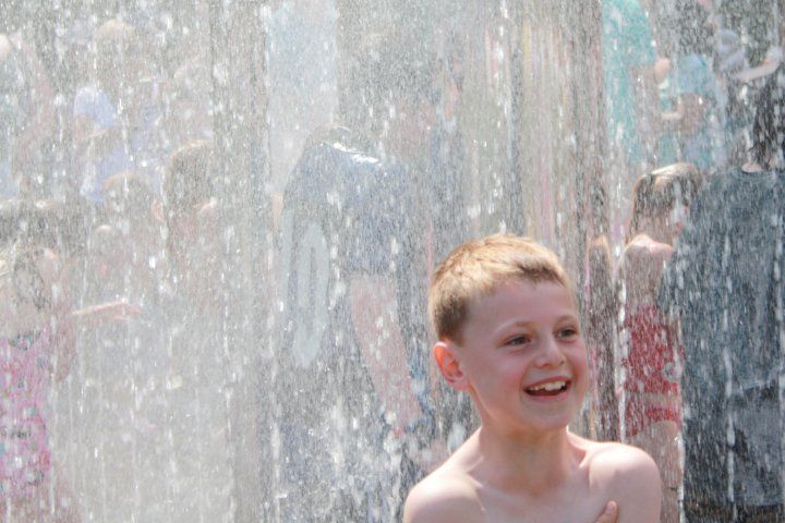 Picture taken at 1 of the fountains at Alnwick Gardens - UK