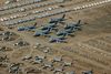 Das AMARC wurde in April 2007 in AMARG Umbenannt und wird oft auch als "The Boneyard" bezeichnet.  Bild ( Mitte ) : Die fünf F-14 "Tomcat" sind die letzten ihrer Art, Insgesamt haben neun F-14 aus den Inventar des AMARG überlebt.  In Zuge des Iran Embargos wurde verfügt dass fast alle F-14 in der Folge verschrottet wurden. Links oben in Bild sind F-15 und unten B-1 zuerkennen.