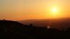 The sun was setting over Cleave Hill, Cheltenham, the day before the 'Super Moon'.