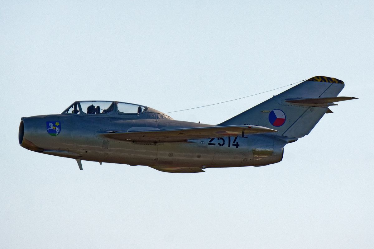 2514 Mikoyan Gurevich MiG-15 UTI Midget / 30th Fighter Bomber Air Regiment mks / Tiger mks / OK-UTI Czech Flying Legends - Lokation : Poznań - NATO Tiger Meet 2018