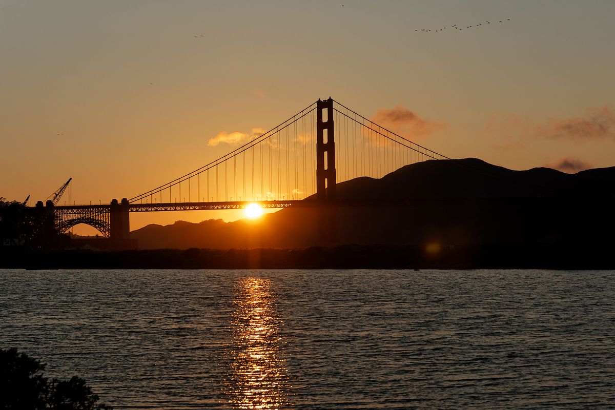 Die Golden Gate Bridge in San Francisco wird auch das goldene Tor nach Amerika genannt.