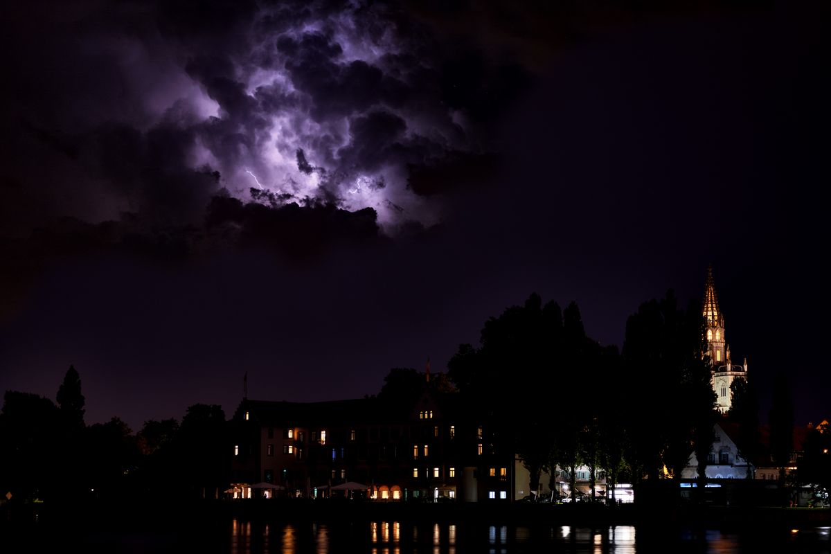 Gewitter über Konstanz