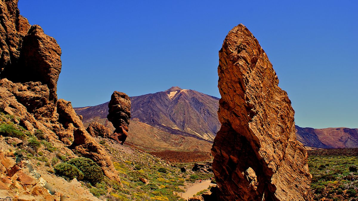 One of the active volcano site and its also the highest point in spain