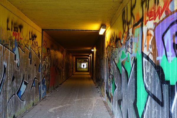 Tunnel  unter der Eisenbahnstrecke Bochum Dortmund