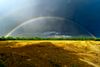 Ein echter Regenbogen, vor der vor der Haustür ! Lokation : Schapen im Emsland