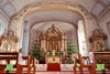 Der Hochaltar in der römisch-katholische Kirche St. Ludgerus in Schapen / Emsland