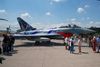 Die 31+37 EF.2000 Eurofighter TLG-31 Special c/s 2021 Eagle Star,  in Static Display auf der ILA 2022.   Es war eigentlich nicht möglich, die Präsentationen des Eurofighter "Eagle Star", noch  schlechter zu arrangieren