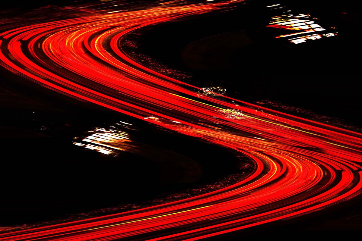 Schlusslichter Schnellstrasse S