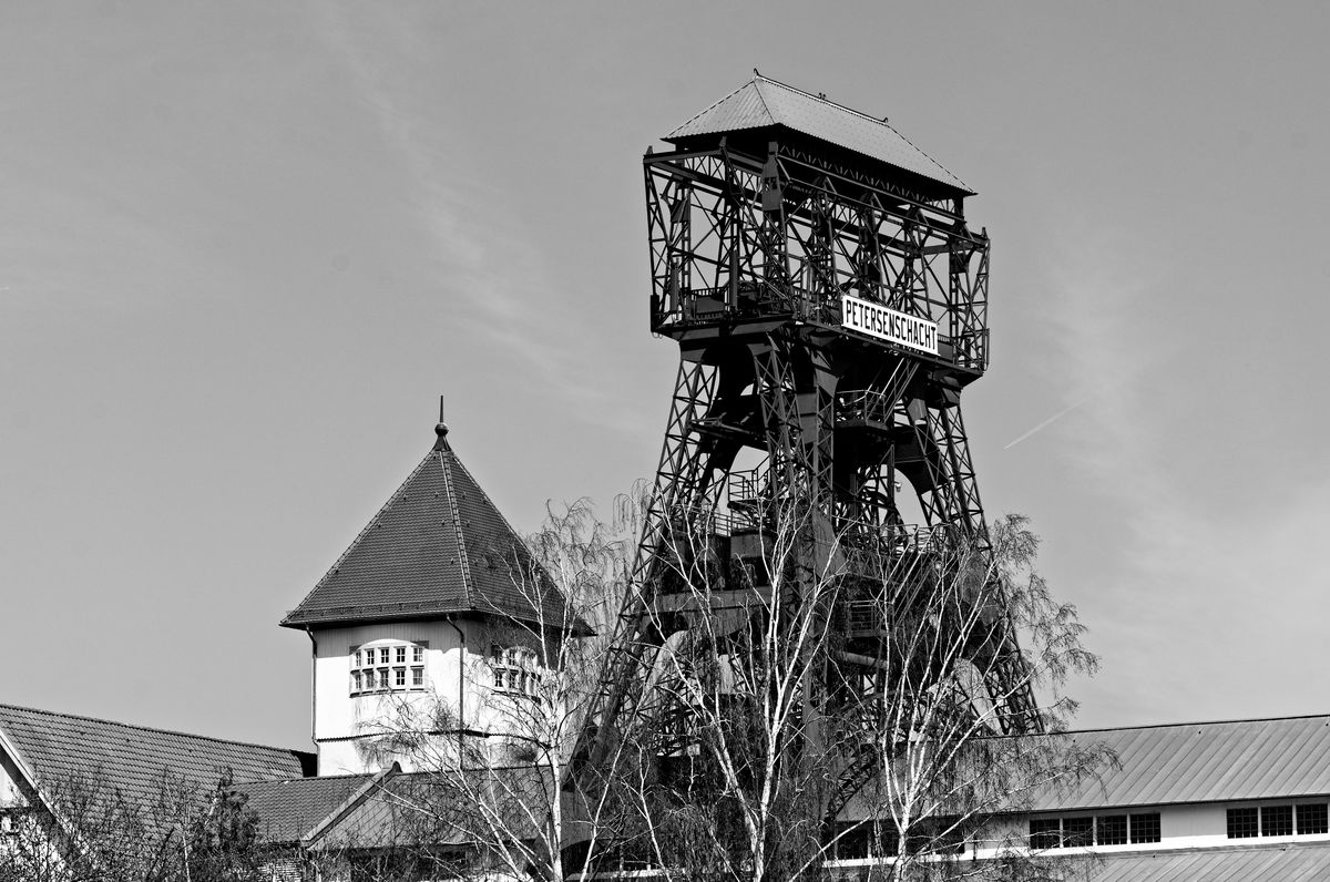 Petersenschacht in Sondershausen, heute Gelände der Kaliforschung