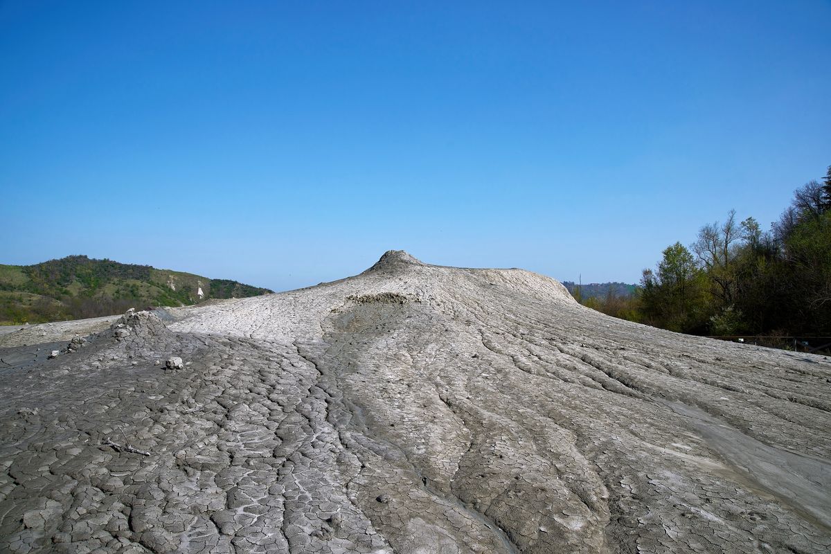 Leider waren alle gesichteten Vulcani di Fango (Schlammvulkane) in Salse di Nirano inaktiv. Location : Fiorano Modenese