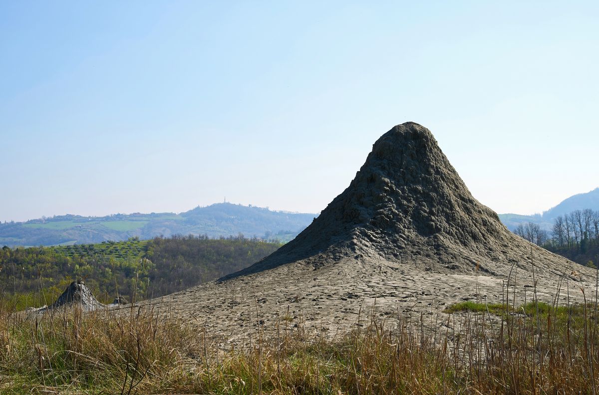 Leider waren alle gesichteten Vulcani di Fango (Schlammvulkane) in Salse di Nirano inaktiv. Location : Fiorano Modenese