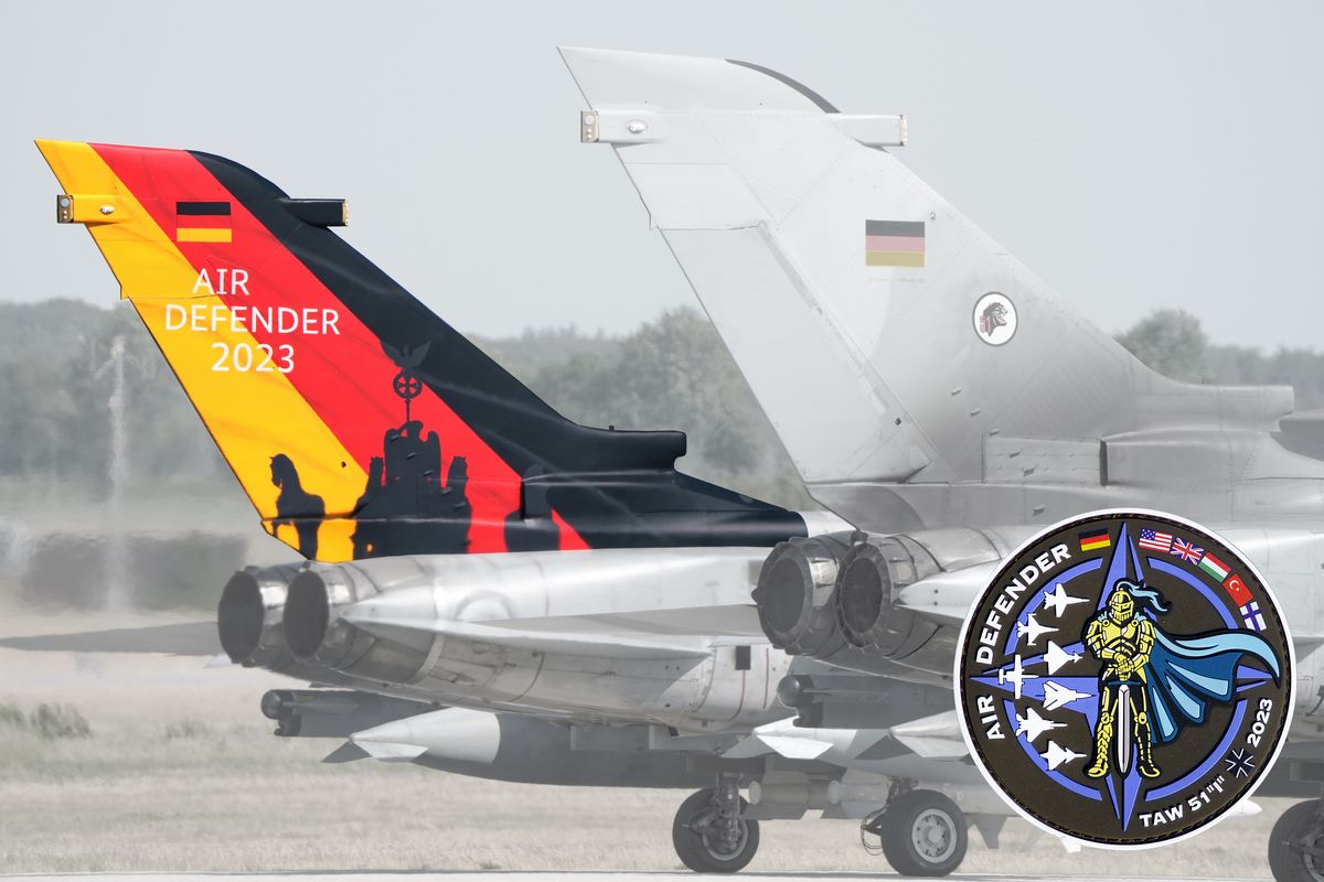 Das Introbild zu der Übung Air Defender 2023