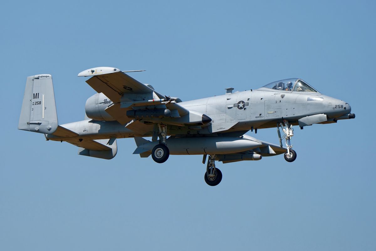 Flugbetrieb auf Schleswig-Jagel : Die 80-0258/MI A-10C "Thunderbolt II" 107 FS Michigan ANG