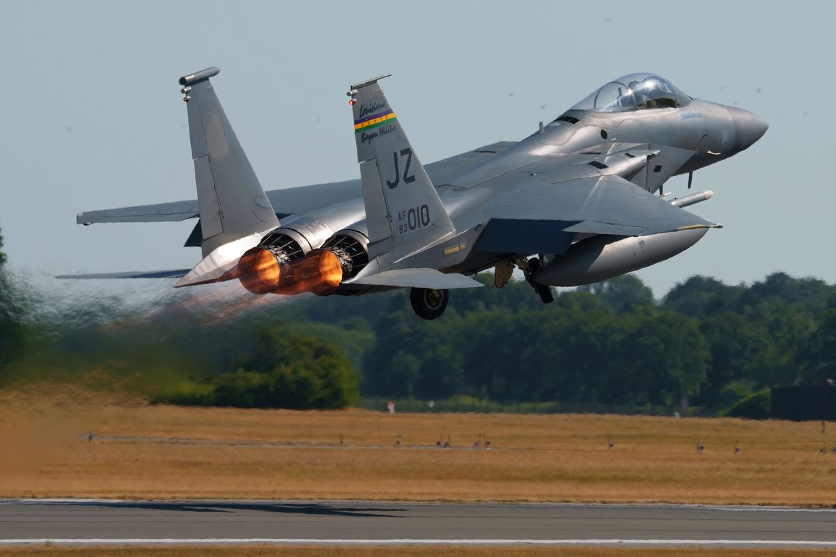 Take-off von der 83-0010 / JZ F-15C "Eagle"122th FS Louisiana ANG. Location : Hohn  / exercise Air Defender 2023