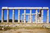 Der Tempel des Poseidon am Kap Sounion, Griechenland 2024. Aufgenommen mit eine Sony Alpha 99II in Verbindung mit den Sigma 24-105mm Art