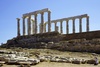 Der Tempel des Poseidon am Kap Sounion, Griechenland 2024. Aufgenommen mit eine Sony Alpha 99II in Verbindung mit den Sigma 24-105mm Art