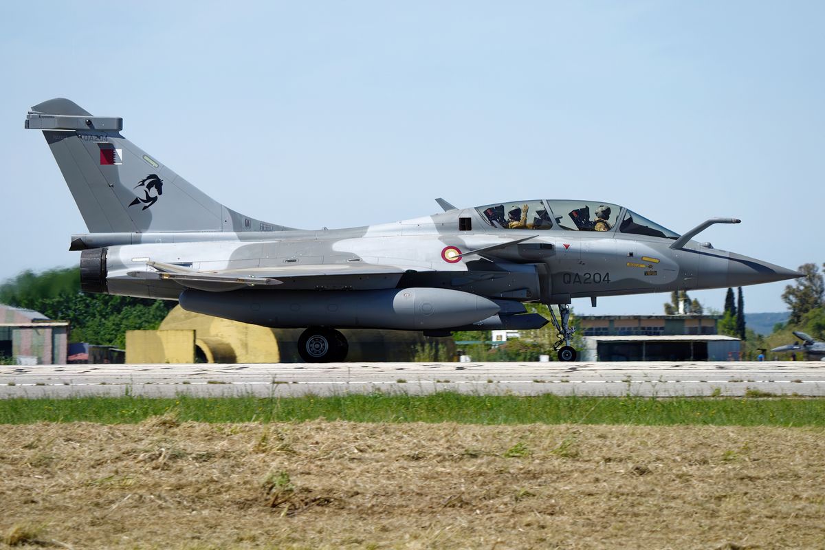 Arrival von der, QA204 Rafale DQ 1 Sqn (Qatar Emiri Air Force / Flying Wing 6 / Al Adiyat)