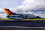 Nach einen Regenguss, Taxiing die 44+69 Tornado IDS von TLG-51 c/s Air Defender 2023 zur Startposition. Location : Nato Tiger Meet 2024 auf dem Fliegerhorst Schleswig-Jagel (ETNS)