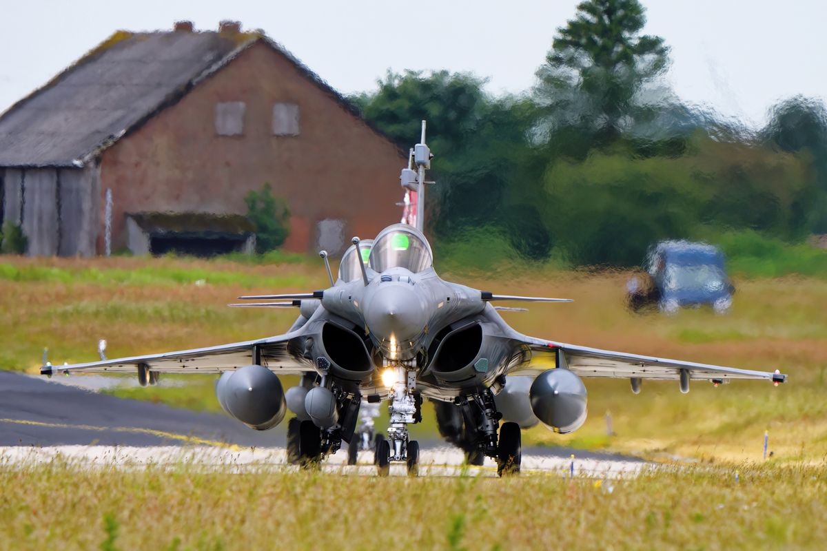 Die 11 Rafale M dahinter die 7 Rafale M, beide von der 11 Flottille. Location : Nato Tiger Meet 2024 auf dem Fliegerhorst Schleswig-Jagel