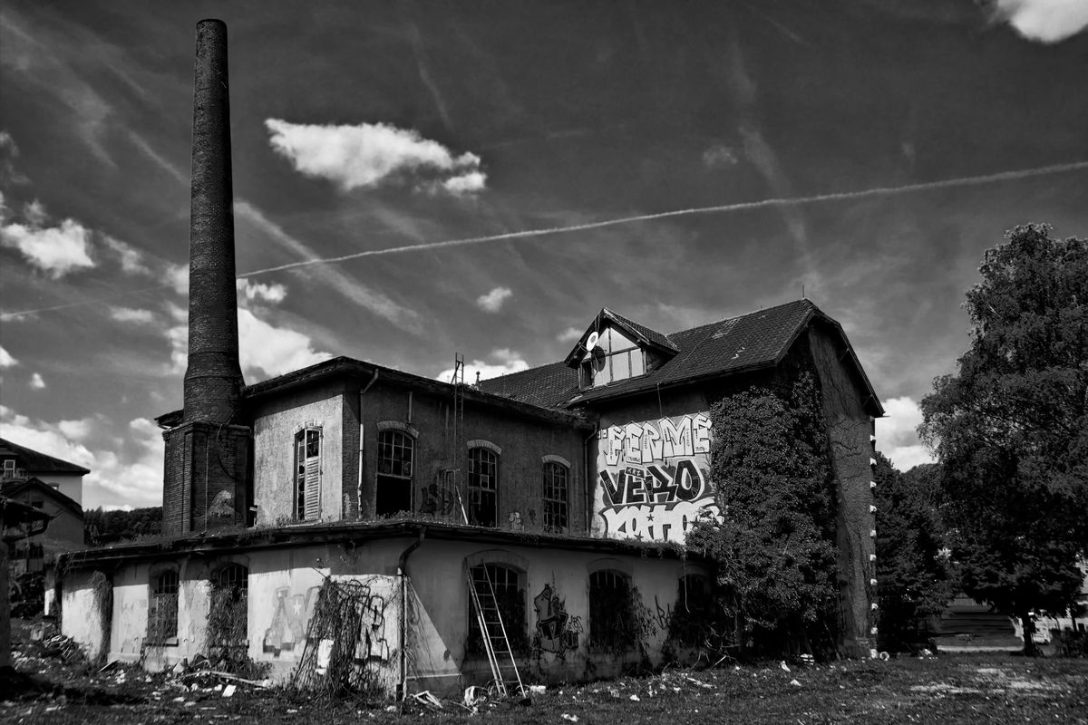 ex gerberei die lange zeit kulturell genutzt-später verwüstet wurdewurde....