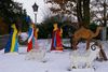 Heute sind die Heilige Drei Könige, Caspar, Melchior und Balthasar beim Jesuskind angekommen ! Diese Krippenlandschaft ist aufgebaut, an der Einmündung der Dorfstraße in der Rheiner Straße in Spelle-Venhaus.