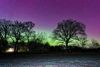 Polarlichter färben dem Himmel, von Norden bis zu den Alpen bunt.  (Aber die Polarlichter waren mit dem bloßen Auge nur schwerer zu erkennen. So sind die Aufnahmen von den Polarlichtern, die in unseren Gefilden aufgenommen wurden, den Bildsensor geschuldet.)  Zu einem geplanten zweiten Versuch, ist es am 20.01.2026 nicht mehr gekommen, da es zu keiner Sichtung mehr gekommen ist.  Eine Aufnahme mit zufällig aufgenommene Starlink Satelliten Kette ! Lokation : Schapen